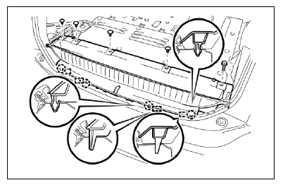 Dépose de la batterie HV (modèle 2010) 