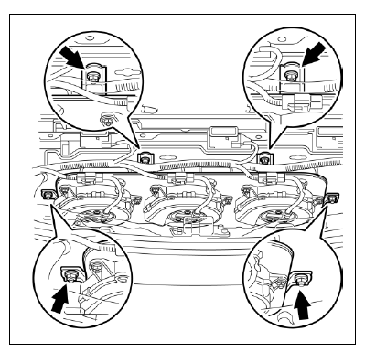 Dépose de la batterie HV (modèle 2010) 