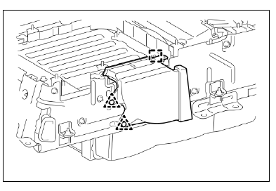 Dépose de la batterie HV (modèle 2010) 