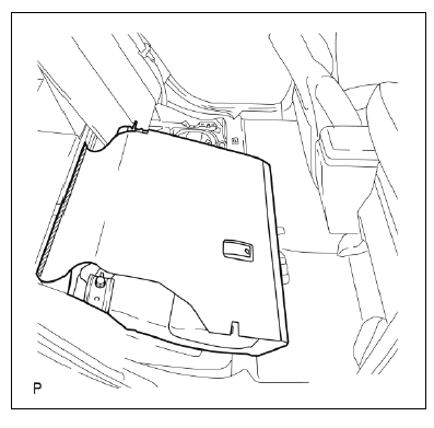 Dépose de la batterie HV (modèle 2012) 