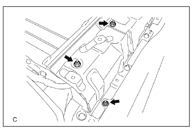 Dépose de la batterie HV (modèle 2012) 