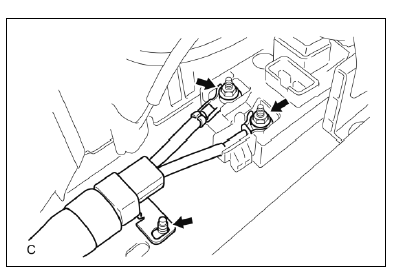 Dépose de la batterie HV (modèle 2012) 