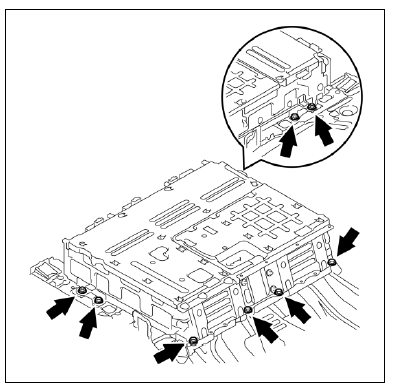 Dépose de la batterie HV (modèle 2010) 